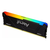 Memória Ram 32gb 3200mhz Ddr4 Fury Beast Rgb Kf432c16bb2a32