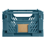 Caja De Almacenamietno Plegable 33x24.5x15cm Azul