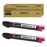 2 Toner Compatível P/ Xerox 7525/7535/7830/7845 Magenta