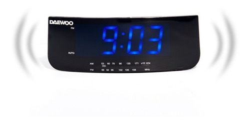 Radio Reloj Alarma Am/fm Display Led 1,2 Pulgadas Daewoo