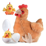 Gallina Ponedora De Huevos De Peluche Con Bolsa Con Cre...