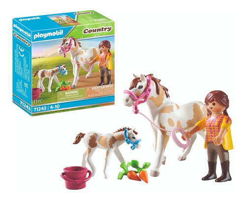 Playmobil  Country Caballo Con Potro Cantidad De Piezas 11