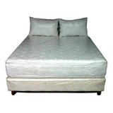 Colchon Ortopedico Pillow  +base Cama + 2 Almohadas 140x190 