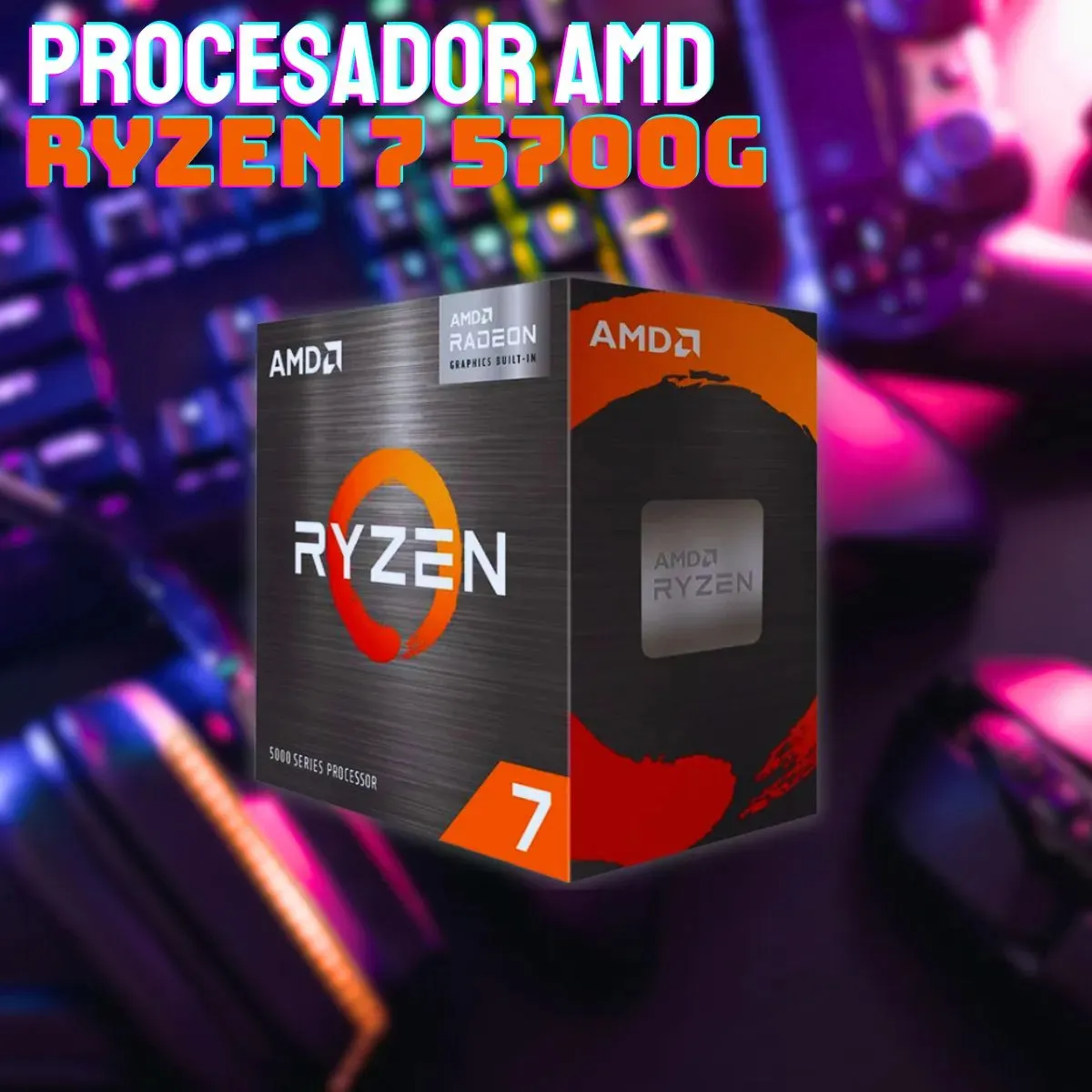 PC GAMER RYZEN 7 5700 / 16GB RAM / SSD 480GB / 600W / RX 580 8GB / WIFI