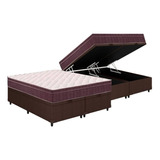 Cama Baú Queen: Colchão Anatômico Ortobom D28/ep Airtech 60