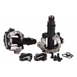 Pedal Pd-m520 Mtb Shimano Preto Com Taquinhos Sm-sh51