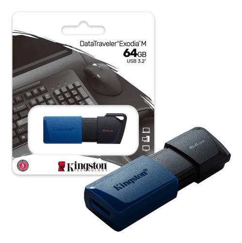 Memoria Usb Kingston 64 Gb Datatraveler Exodia M Dtxm