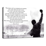 Rocky Balboa Lienzo Motivacional Para Pared, Carteles Inspir