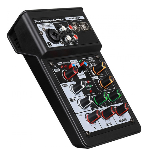 Dj Audio Mixer Sound Board Consola Sistema Interfaz 48v