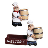 Soporte Nórdico Para Palillos Chef Statue Decor Creative, 2