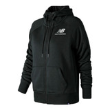 Campera C/cap New Balance Lifestyle Mujer Essentials Neg Cli