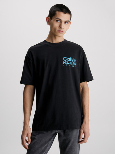 Polera Bold Color Negro Calvin Klein