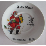 D4898 - Mini Prato Em Porcelana Schimit, Natal De Gramado Rs