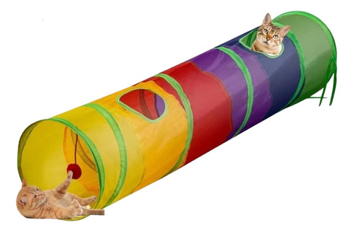 Tubo Para Gato Túnel Color Playground Pets Interativo Oferta