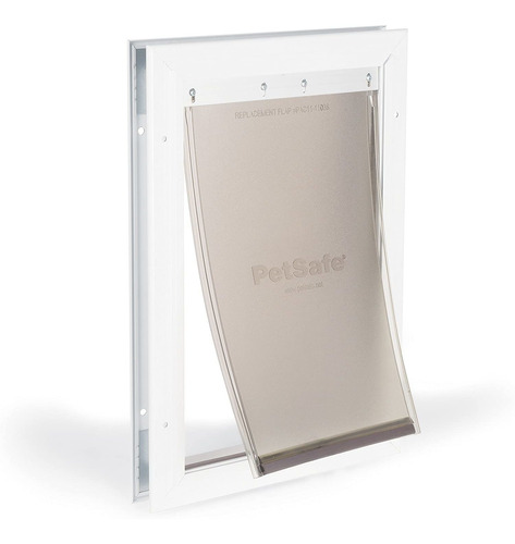 Puerta De Aluminio Para Mascotas Petsafe Freedom Blanco