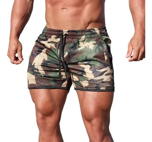 Short Camuflaje Soldado Para Hombre Gym Ejercicio Gymrat | MercadoLibre