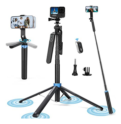 Eocean 71 Tall Selfie Stick Trípode QuadriPod Con Control Re