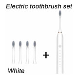 Cepillo Dental Eléctrico Recargable Con 4 Cabezales Repuesto