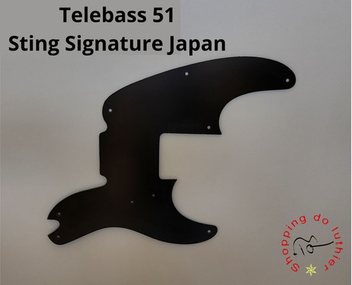 Escudo Baixo Fender Telebass 51 Sting Signature Japan Preto