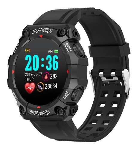 Smartwatch Reloj Inteligente Fd68 Monitoreo Sueño Fitness Color De La Caja Negro