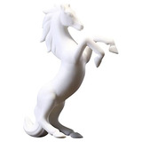 Estatua De Caballo De Porcelana Blanca