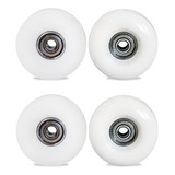 Ruedas De 54 Mm Silicona Patin Artistico Repuesto X4 Blanca