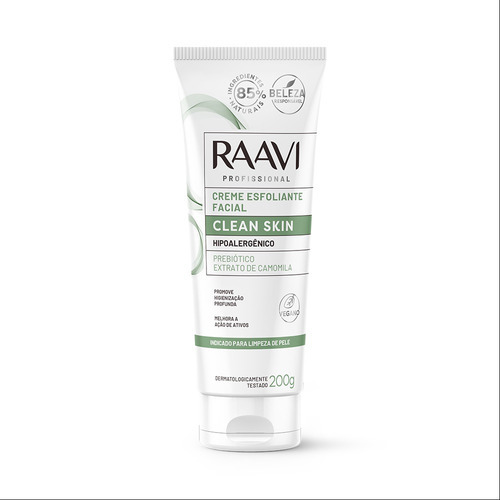 Raavi Creme Esfoliante Limpeza De Pele Facial 200g