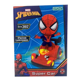 Muñeco Spiderman Auto Super Car Luz Ditoys