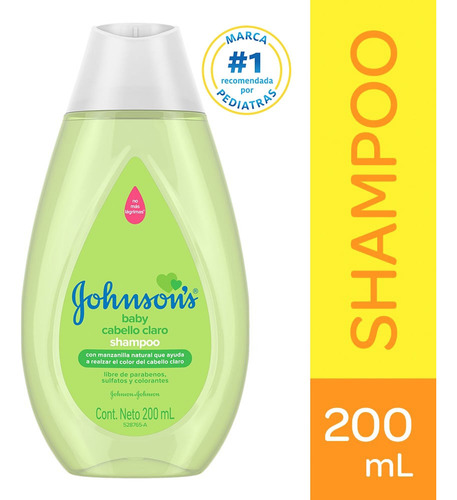 Shampoo Johnsons Baby Cabello Claro X 200ml