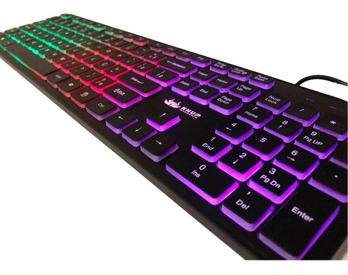 Teclado Pc Gamer Iluminação Led Colorida Noturna Impermeável