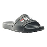 Chinelo Masculino Fila Sleek Slide  Preto/branco/vermelho