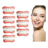 7×set De Prótesis Profesionales Silicona Brillante Dentes B