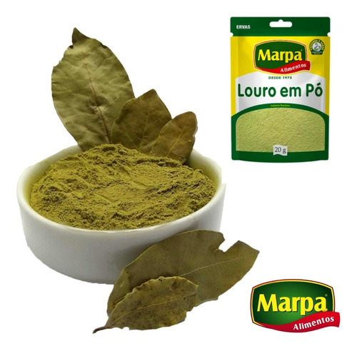 Louro Em Pó Ervas Especiarias Tempero 20g Marpa