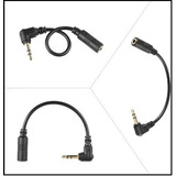 Cable Adaptador Trrs A Trs Microfonos Celular A Camara Dslr 