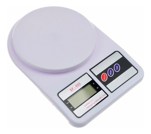 Balanza De Cocina Digital Electronic Sf-400 7kg Blanca Capacidad Máxima 7 Kg Color Blanco