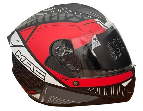 Casco Moto Integral Mac Bass Arcade 