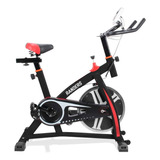 Bicicleta Fija Randers Arg-842sp Para Spinning Color Negro Y Rojo