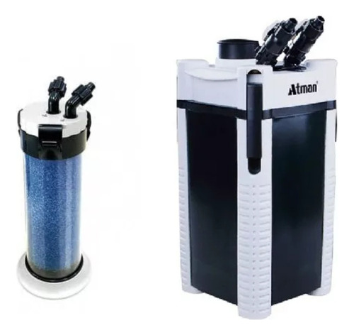 Combo Atman Filtro Botellón 3335s 760l/h + Prefiltro Acuario