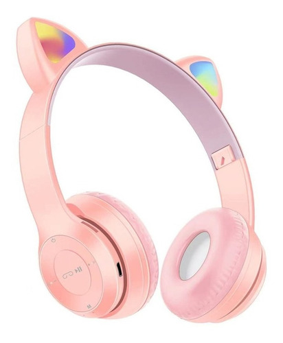 Auriculares Bluetooth Manos Libres Para Nenas Orejas Gatito