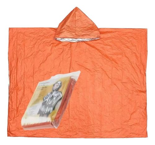 Poncho Impermeable Capa De Lluvia Capotas Emergencia Adultos