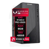 Computador Fácil Amd Ryzen 3 Pro 4350g 8gb Vega 6 Ssd 480gb