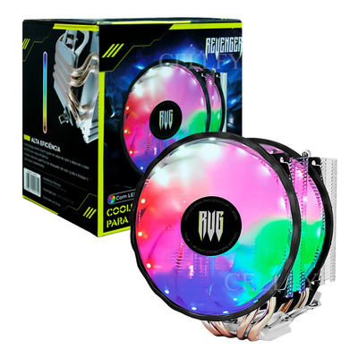 Cooler Fan Gamer 120mm Duplo P/ Processador Led Silencioso