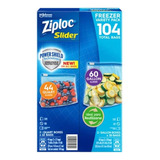 Bolsas Ziploc 104 Pzs Para Congelar Con Cierre Slider 