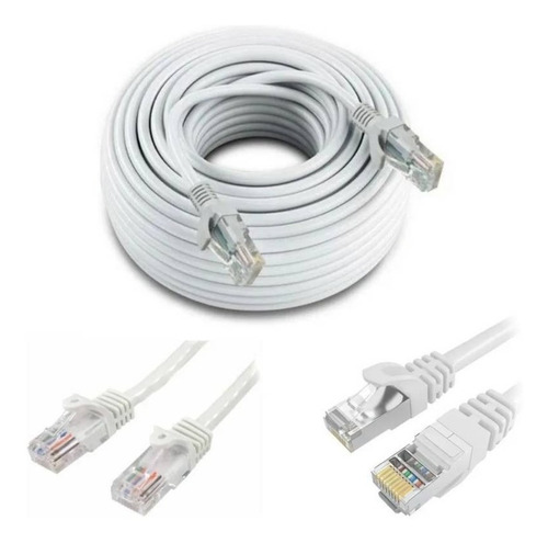 Cable De Red Categoría 5e De 30m Conexión A Internet