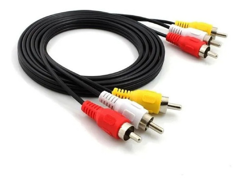 Cable Audio Y Video 3 Rca A 3 Rca 1.8 Mts Kolke 600159