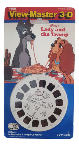 Juguete Antiguo View Master La Dama Y El Vagabundo 3 Reels 