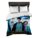 Cobija Personalizada  Harry Potter Queen Size