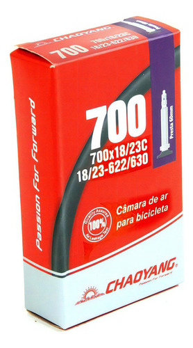 Câmara De Ar Chaoyang Speed Aro 700 X 18 / 23 Presta 60mm