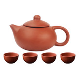 Set De Teteras De Arcilla Morada Con Forma De Taza De Té Chi