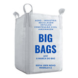 Saco Big Bag Novo Reciclagem Entulho C1 1000 Kg 120x90x90